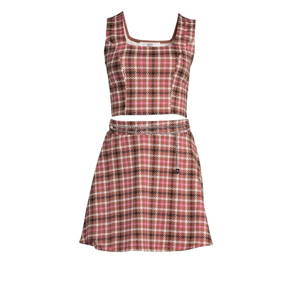 Brand New w/tag Madden NYC Women's Tank Top With Chain Belt Skirt Set size M 7-9 - Picture 5 of 11